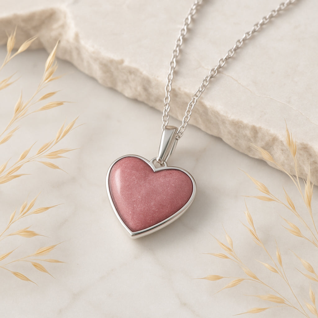 Personalised Heart Cremation Pendant for Ashes or Fur