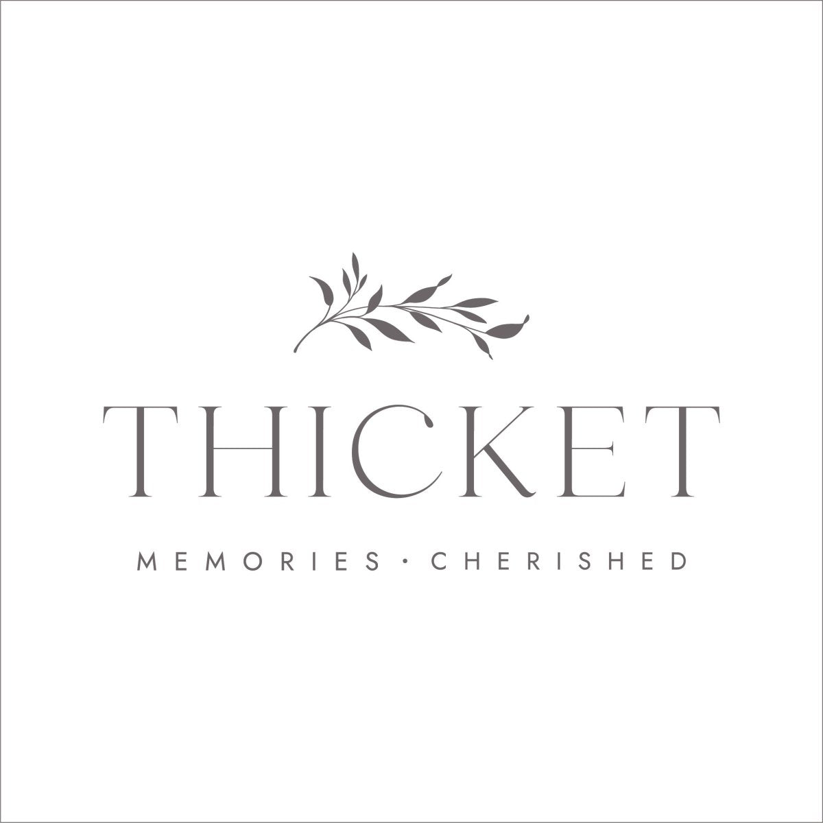 Thicket Memorials logo – UK brand for handmade cremation jewellery and memorial keepsakes