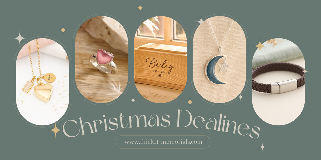 Christmas Memorial Deadlines - Thicket Memorials