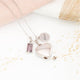 11:11 Heart Memorial Necklace with Birthstone and Personalised Tag