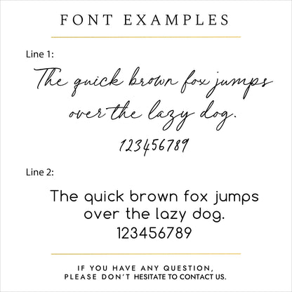 Engraving font choices for personalised pet ashes necklace – customise your memorial jewellery