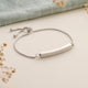 Chain and Bar Memorial Bracelet - Cremation Jewellery for Ashes