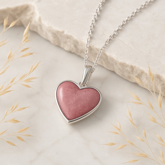 Personalised Heart Cremation Pendant for Ashes or Fur