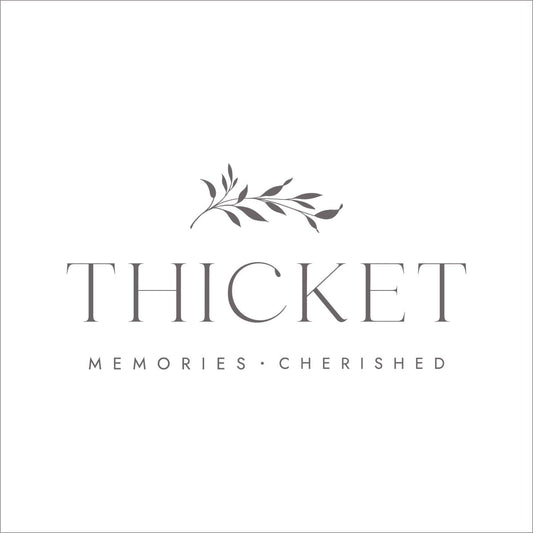 Thicket Memorials logo – handcrafted personalised cremation urns and memorial jewellery