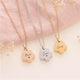 Engraved Flower Pet Urn Necklace | Memorial Jewelry