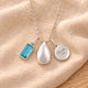 Personalised Teardrop Memorial Necklace for Ashes