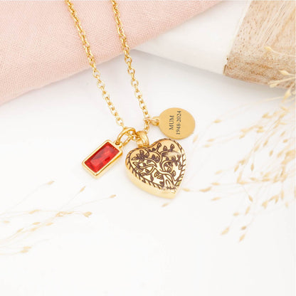 Tree of Life cremation necklace – a symbolic ashes keepsake to honour a loved one